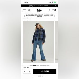 LEE high rise flare jeans!